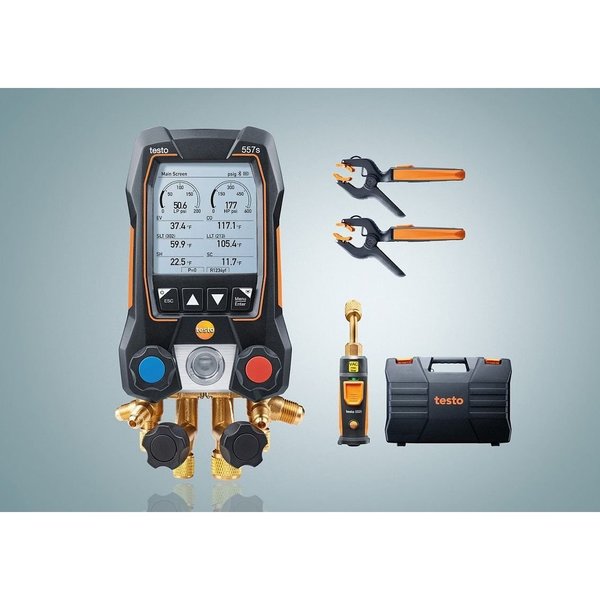 Testo 557s Smart Vacuum Kit - Smart digital Manifold 0564 5571 01